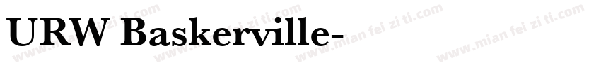 URW Baskerville字体转换